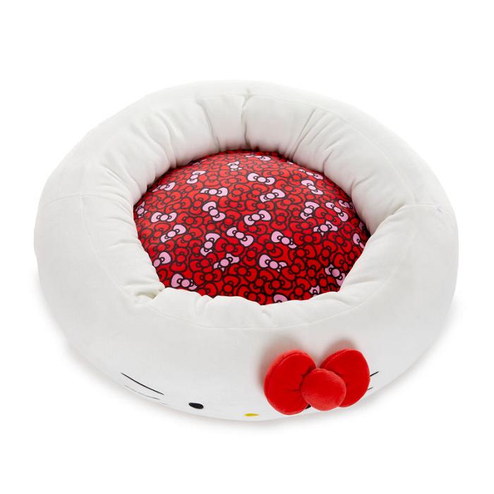 Hello Kitty Hello Kitty Classic Pet Bolster Bed (Small) Rojas Blancas | CL_HK11382