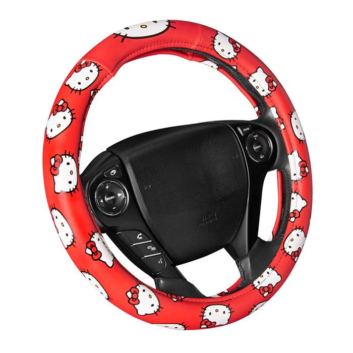 Hello Kitty Hello Kitty Classic Red Steering Wheel Cover Rojas | CL_HK76807