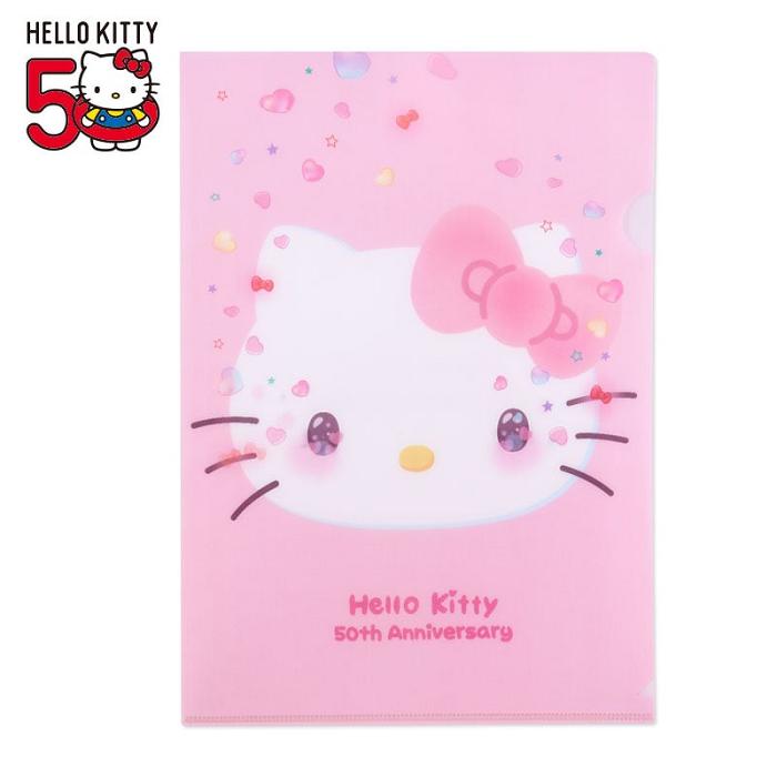 Hello Kitty Hello Kitty Clear File Folder (50th Anniv. The Future In Our Eyes) Rosas | CL_HK22705