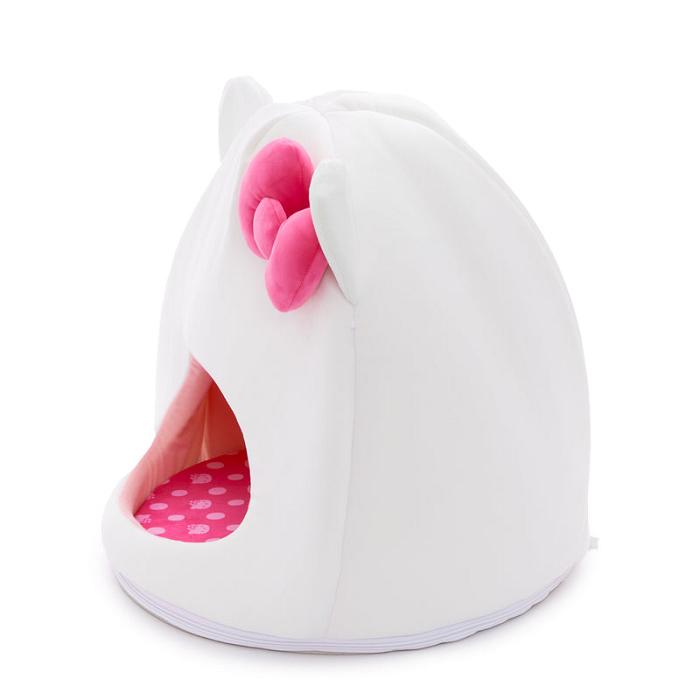 Hello Kitty Hello Kitty Covered Pet Cave Bed Blancas | CL_HK20192