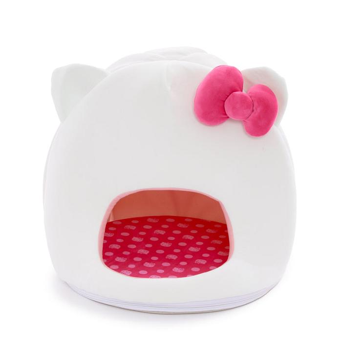 Hello Kitty Hello Kitty Covered Pet Cave Bed Blancas | CL_HK20192