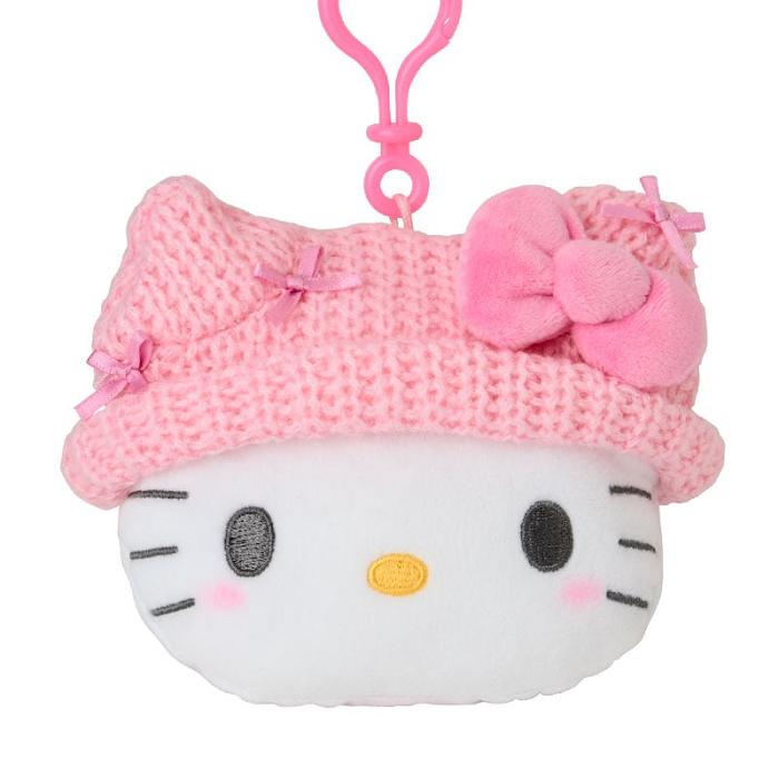 Hello Kitty Hello Kitty Cozy Cap Mascot Clip Pouch Rosas Blancas | CL_HK68770