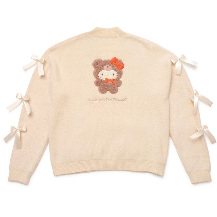 Hello Kitty Hello Kitty Cozy Kuma JapanLA Cardigan Creme | CL_HK46970