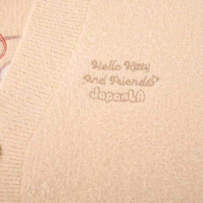 Hello Kitty Hello Kitty Cozy Kuma JapanLA Cardigan Creme | CL_HK46970