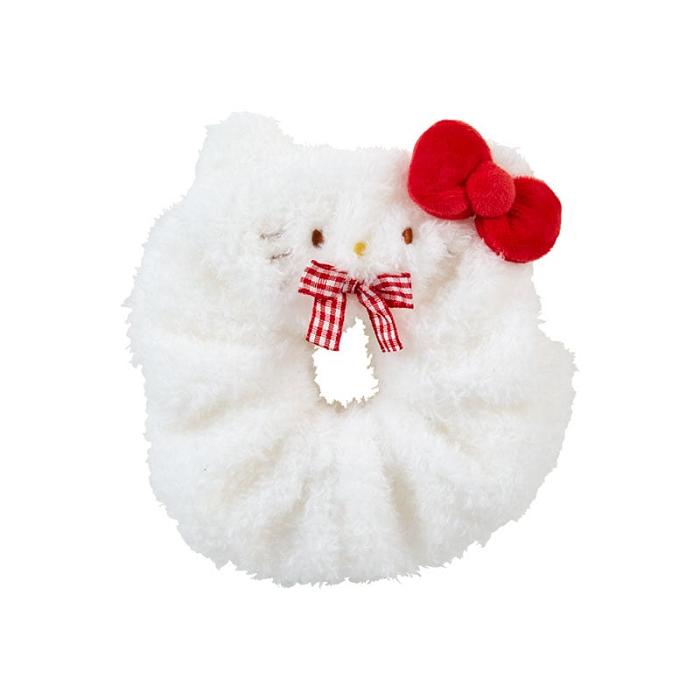 Hello Kitty Hello Kitty Cozy Plush Scrunchie (Gingham Bow) Blancas | CL_HK42377