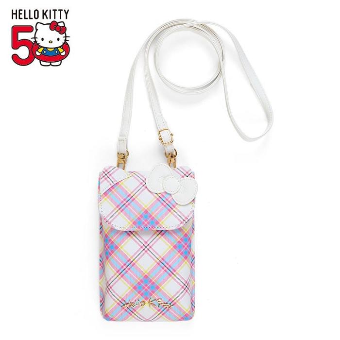 Hello Kitty Hello Kitty Crossbody Phone Bag (Hello Kitty Dress Tartan Series) Moradas | CL_HK39602