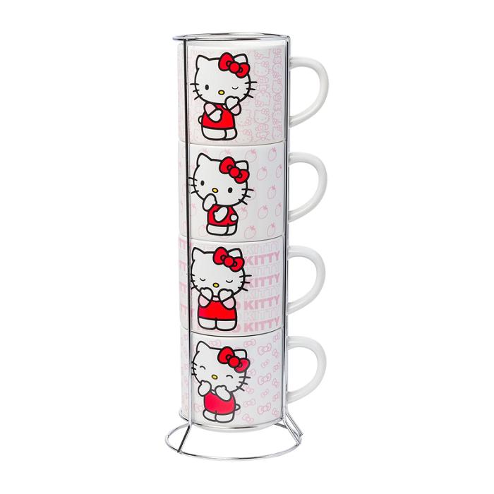 Hello Kitty Hello Kitty Expressions 5-Piece Ceramic Mug Stack Rosas | CL_HK17270