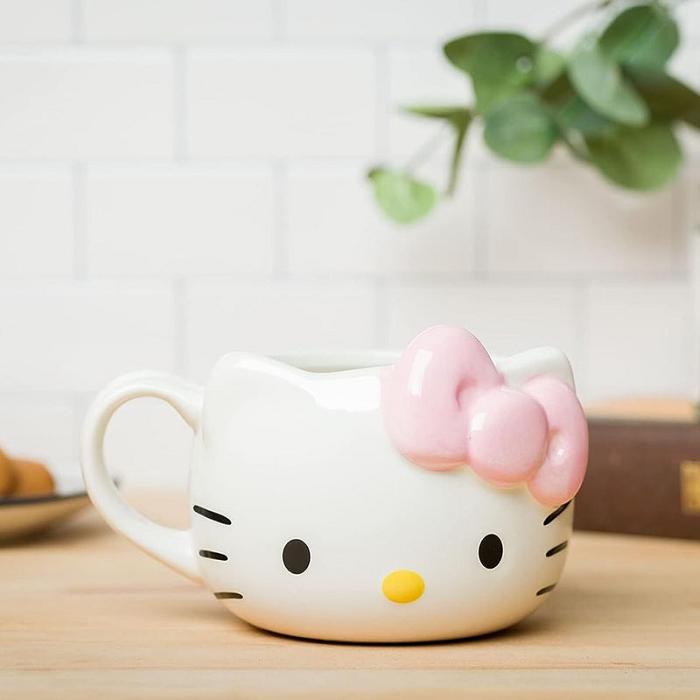 Hello Kitty Hello Kitty Face Sculpted Mug (Pink) Blancas | CL_HK75501