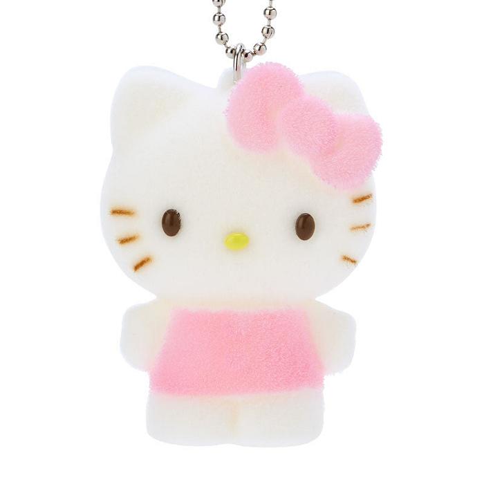 Hello Kitty Hello Kitty Flocked Keychain Mascot Rosas | CL_HK12472