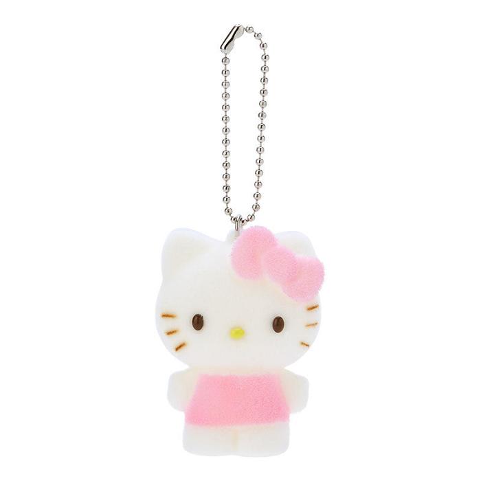 Hello Kitty Hello Kitty Flocked Keychain Mascot Rosas | CL_HK12472