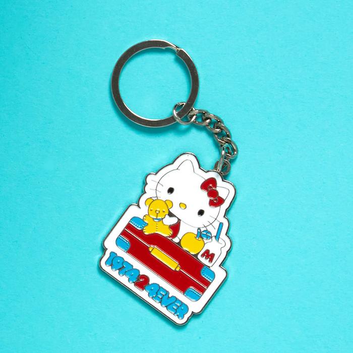 Hello Kitty Hello Kitty Friends Around The World 45th Anniversary Enamel Keychain Azules | CL_HK89432