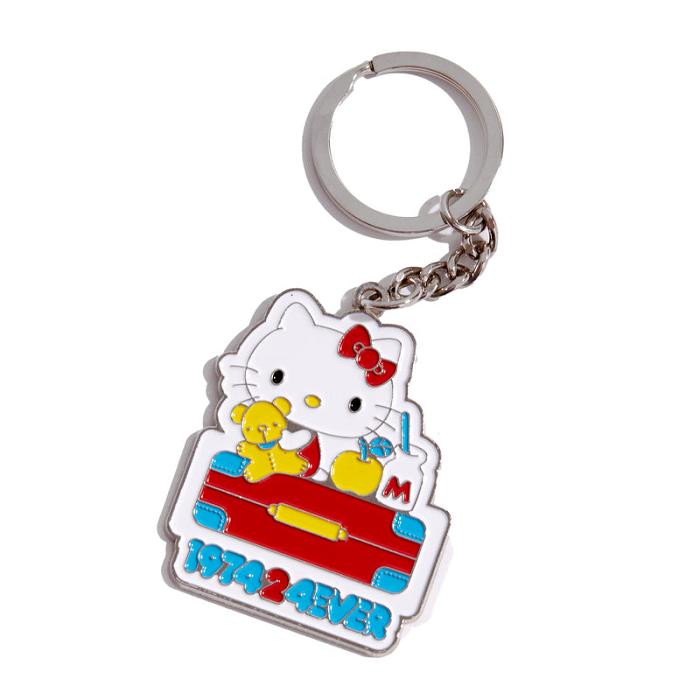 Hello Kitty Hello Kitty Friends Around The World 45th Anniversary Enamel Keychain Azules | CL_HK89432