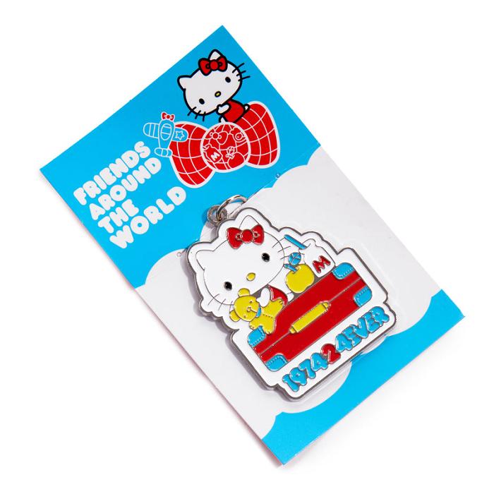 Hello Kitty Hello Kitty Friends Around The World 45th Anniversary Enamel Keychain Azules | CL_HK89432