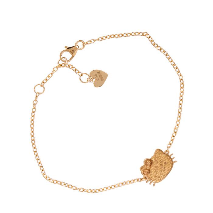 Hello Kitty Hello Kitty Gold Plated Sparkle Bow Bracelet Doradas | CL_HK87959