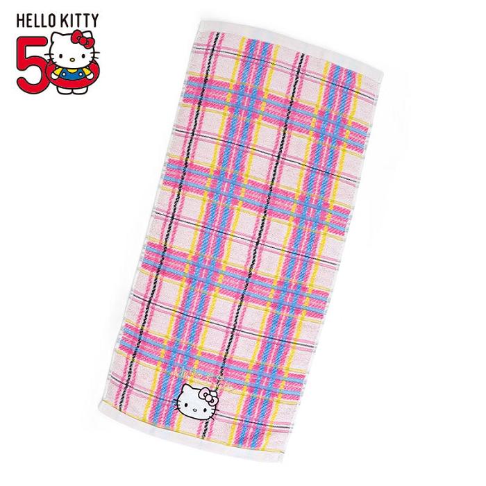 Hello Kitty Hello Kitty Hand Towel (Hello Kitty Dress Tartan Series) Rosas | CL_HK32835