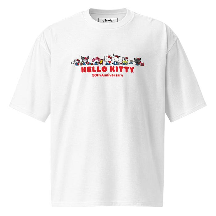 Hello Kitty Hello Kitty Hello Everyone Oversized Tee Blancas | CL_HK82693