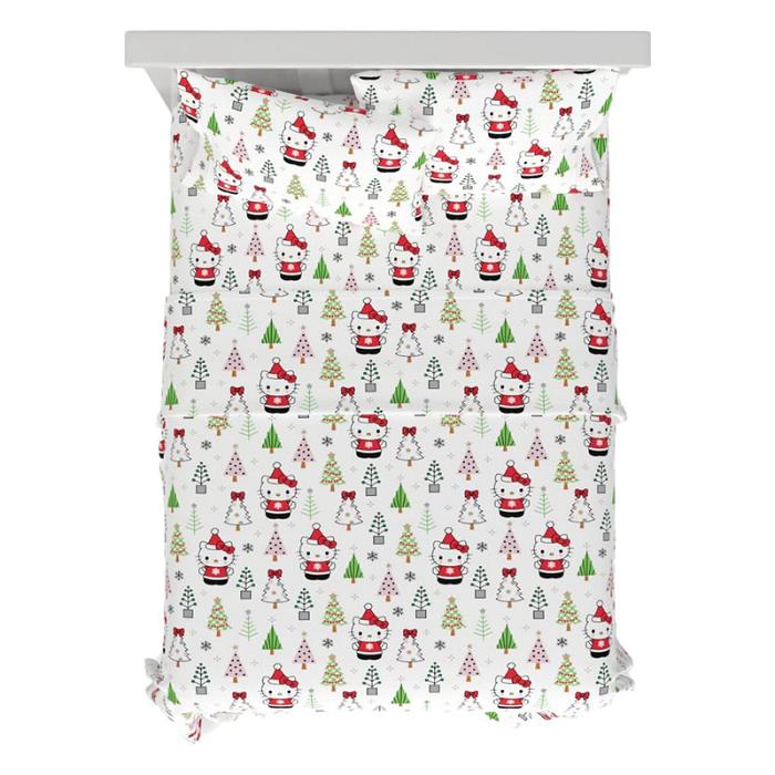 Hello Kitty Hello Kitty Holiday Cotton Flannel Sheet Set Multicolor | CL_HK69050