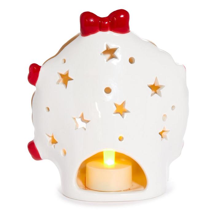 Hello Kitty Hello Kitty Holiday Wreath Ceramic Tealight Holder Rojas Verde | CL_HK74754