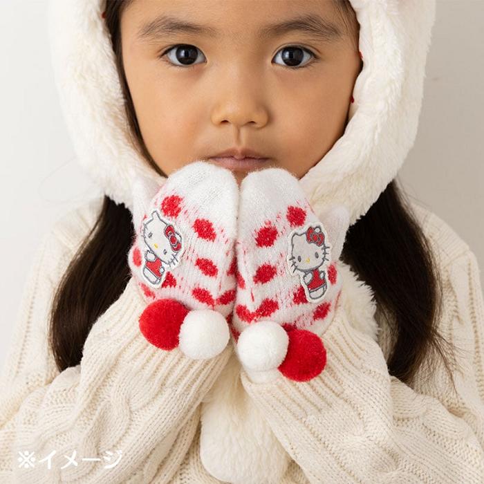 Hello Kitty Hello Kitty Kids Cozy Mittens Blancas Rojas | CL_HK78750