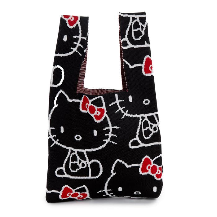 Hello Kitty Hello Kitty Knit Shopper Bag (Black) Negras | CL_HK13463