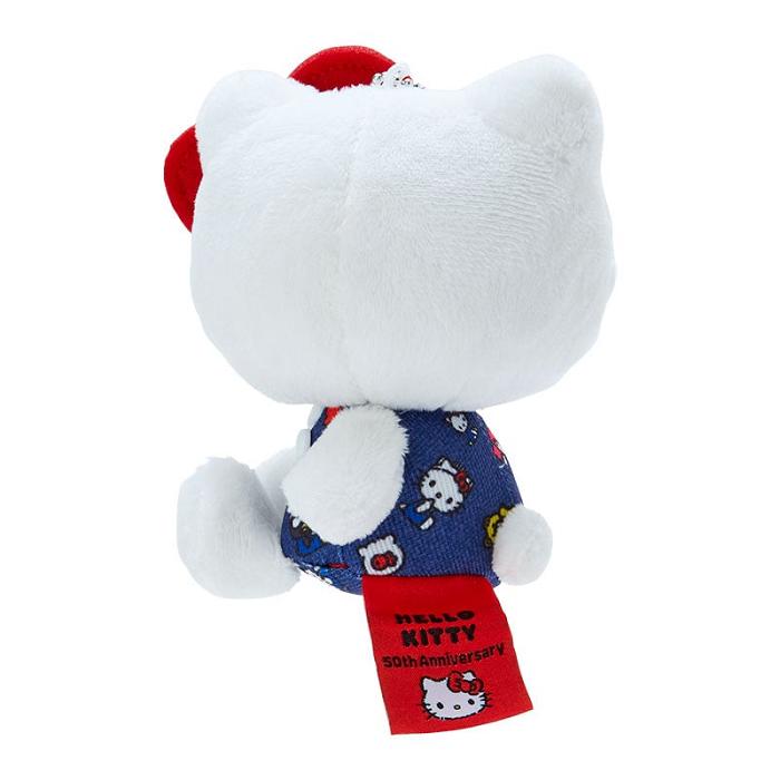 Hello Kitty Hello Kitty Mascot Keychain Plush (Hello, Everyone! Series) Blancas Azules | CL_HK80577