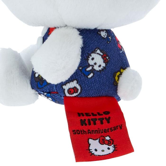 Hello Kitty Hello Kitty Mascot Keychain Plush (Hello, Everyone! Series) Blancas Azules | CL_HK80577