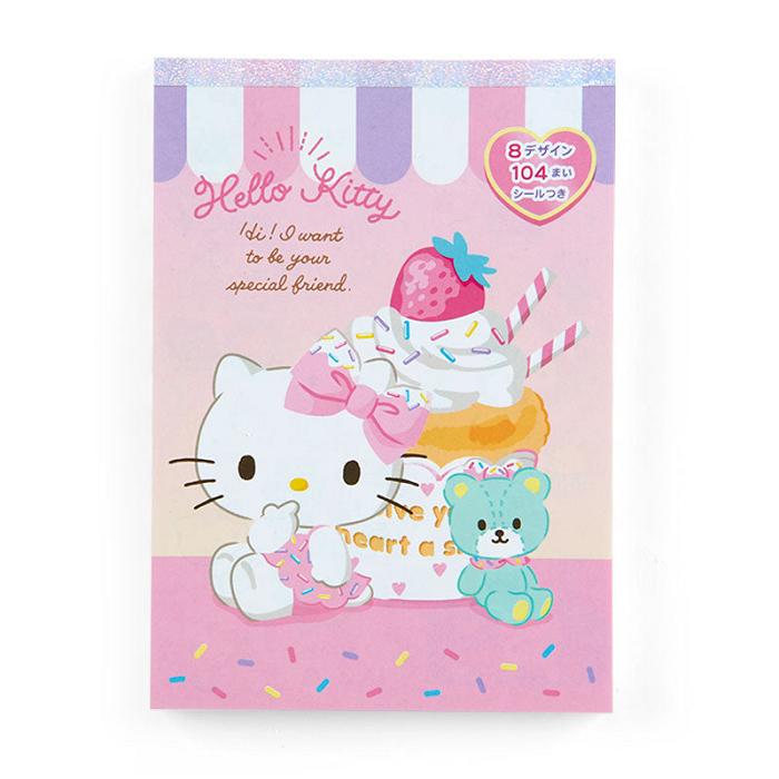 Hello Kitty Hello Kitty Memo Pad & Sticker Set Rosas | CL_HK57757