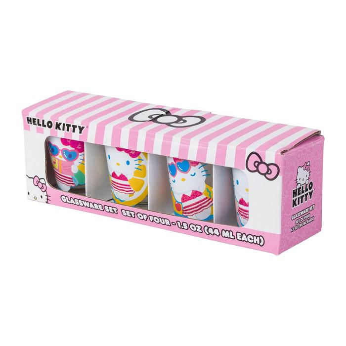 Hello Kitty Hello Kitty Mini Glass 4-Piece Set (Pool Floatie) Rosas | CL_HK89536