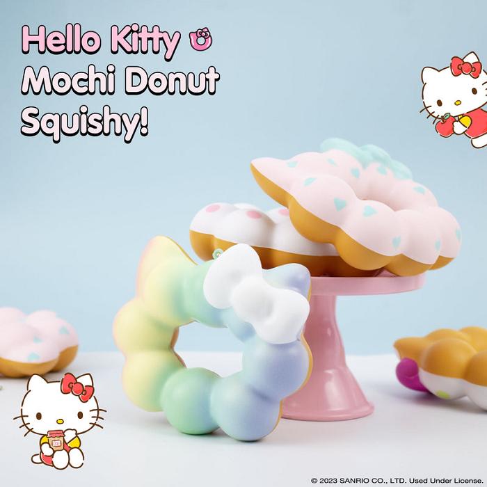 Hello Kitty Hello Kitty Mochi Donut Squishy Keychain Multicolor | CL_HK36361