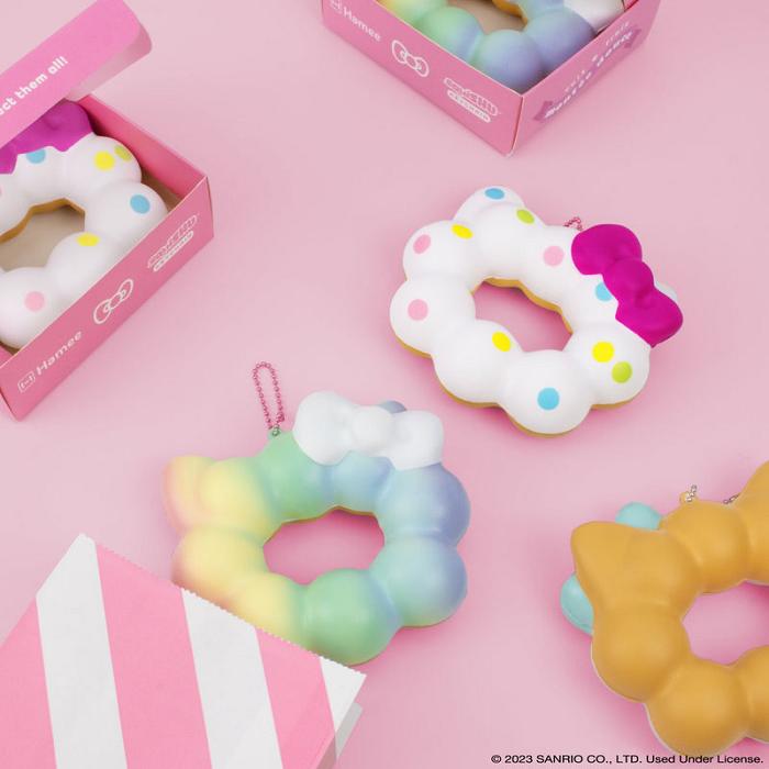 Hello Kitty Hello Kitty Mochi Donut Squishy Keychain Multicolor | CL_HK36361