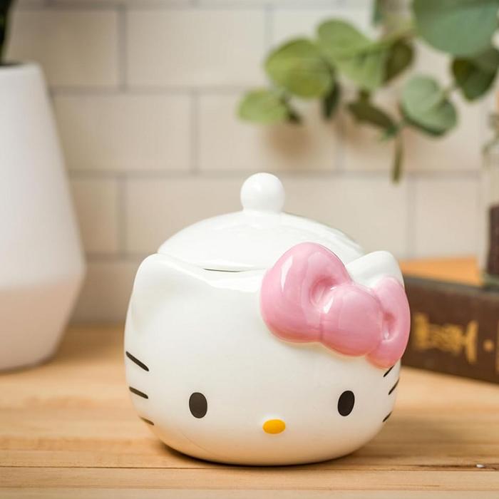 Hello Kitty Hello Kitty Pink Bow Ceramic Storage Jar Blancas | CL_HK55957