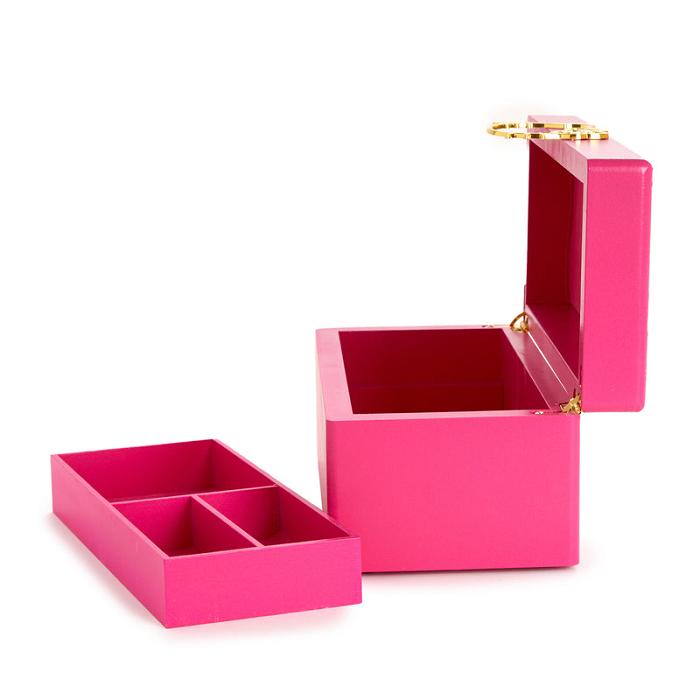 Hello Kitty Hello Kitty Pink Lacquered Jewelry Box Organizer Rosas | CL_HK49314