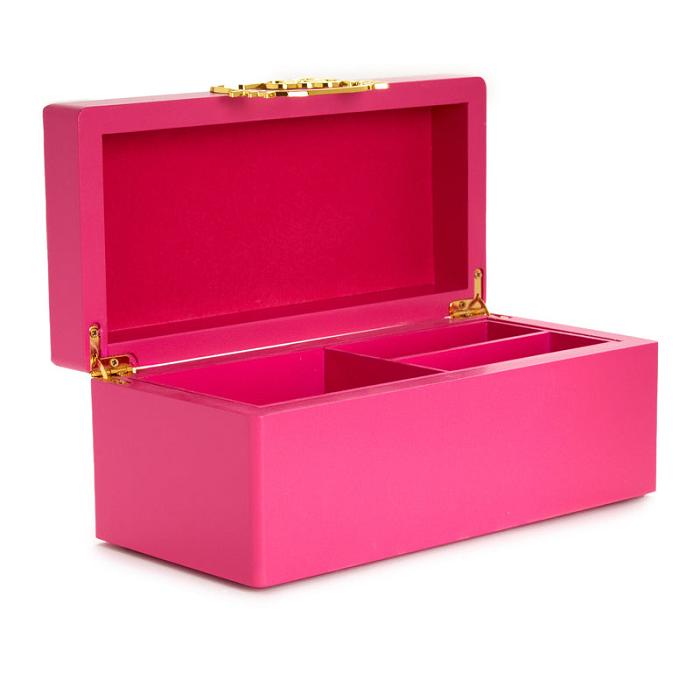 Hello Kitty Hello Kitty Pink Lacquered Jewelry Box Organizer Rosas | CL_HK49314