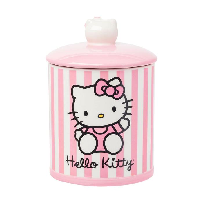 Hello Kitty Hello Kitty Pink Stripe Ceramic Storage Jar Rosas | CL_HK57763