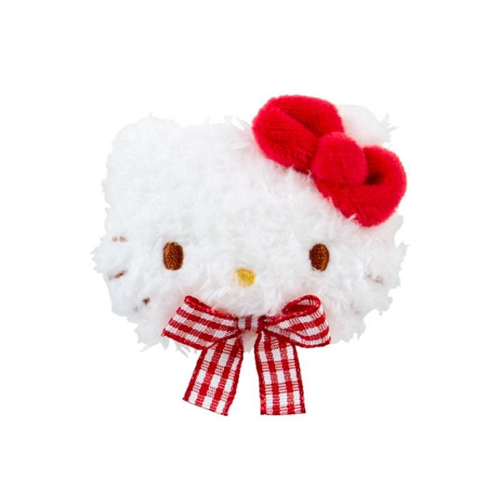 Hello Kitty Hello Kitty Plush Hair Clip (Gingham Bow) Blancas | CL_HK88922