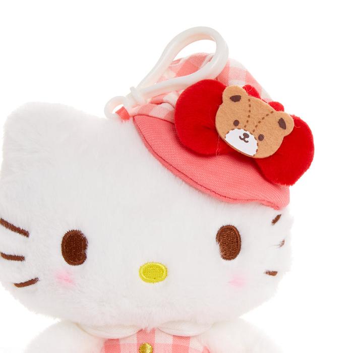 Hello Kitty Hello Kitty Plush Mascot Clip (Gingham Cap Series) Blancas Rojas | CL_HK64849