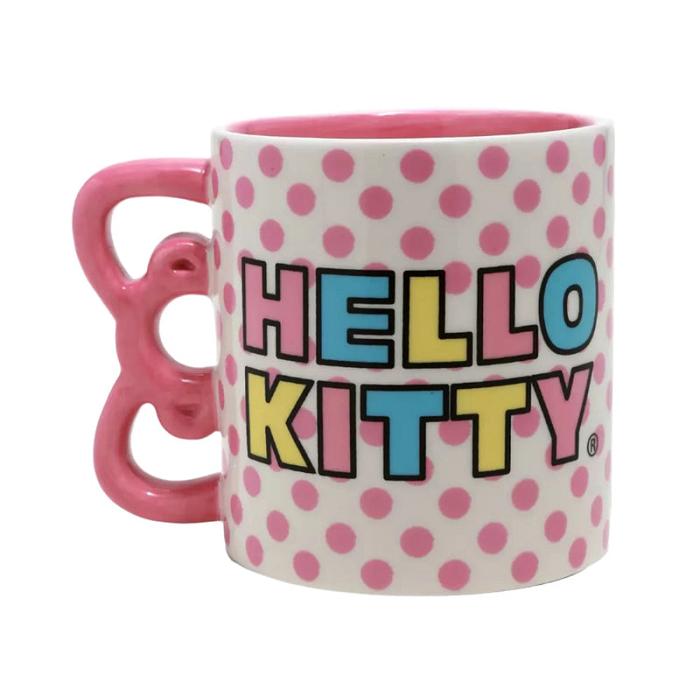 Hello Kitty Hello Kitty Sculpted Bow & Rainbow Ceramic Mug Rosas | CL_HK33651