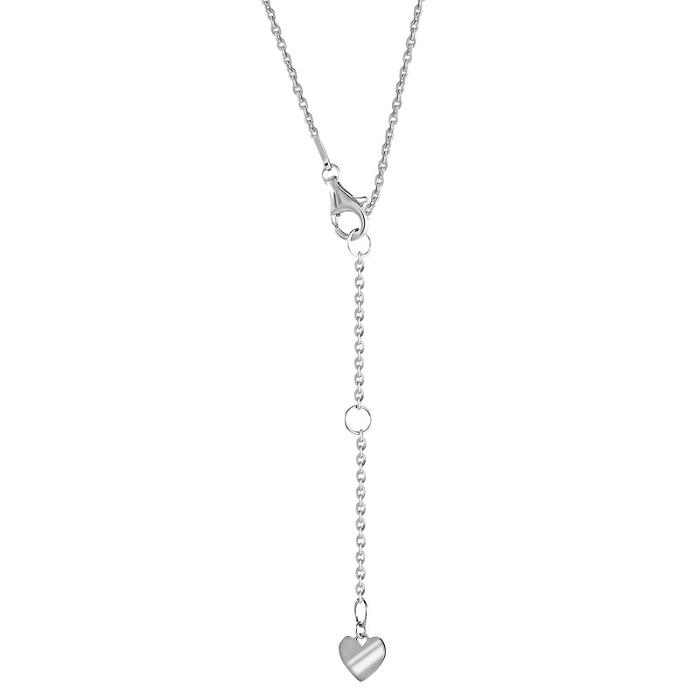 Hello Kitty Hello Kitty Sterling Silver Silhouette Diamond Necklace Silve | CL_HK72641