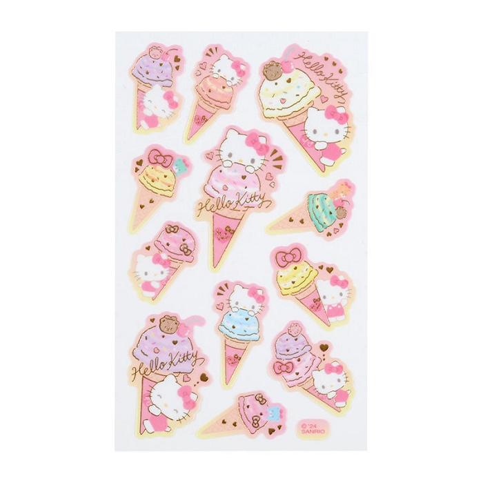 Hello Kitty Hello Kitty Sticker Sheet (Ice Cream Party Series) Rosas | CL_HK58855