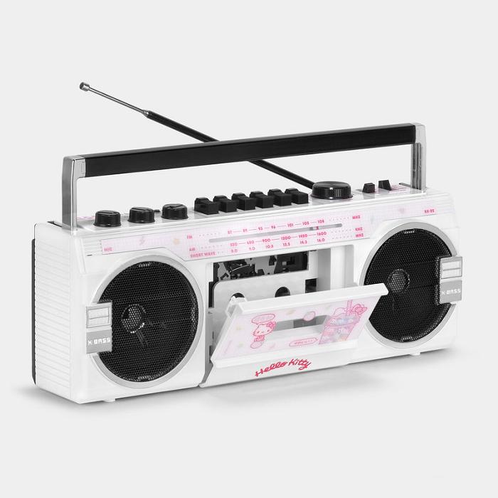 Hello Kitty Hello Kitty Strawberry Kawaii BX-85 Bluetooth Cassette Player Boombox Blancas | CL_HK65990