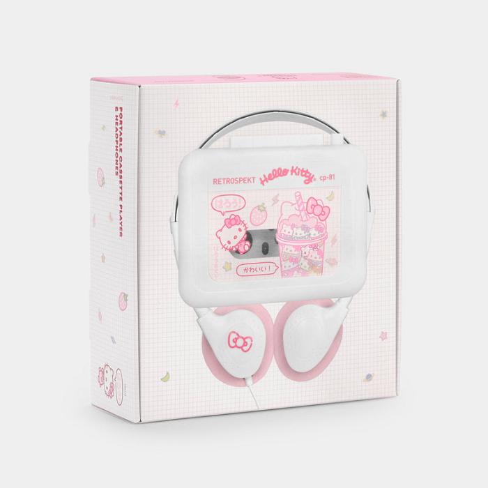 Hello Kitty Hello Kitty Strawberry Milk CP-81 Portable Cassette Player Rosas | CL_HK24768