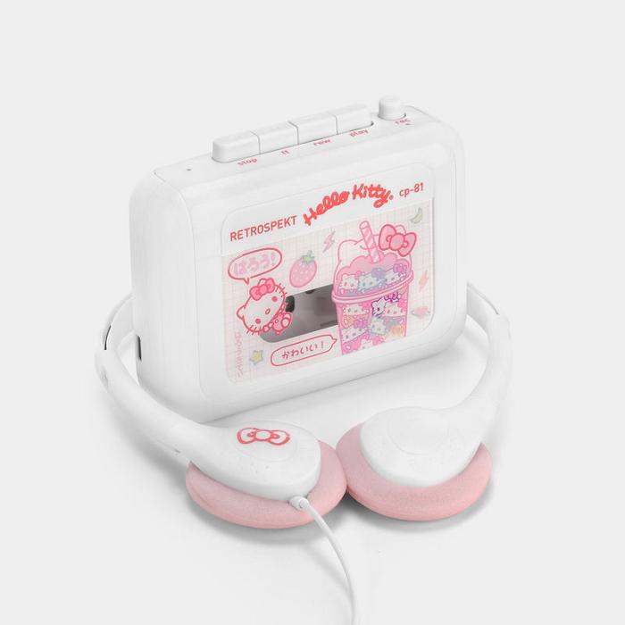 Hello Kitty Hello Kitty Strawberry Milk CP-81 Portable Cassette Player Rosas | CL_HK24768