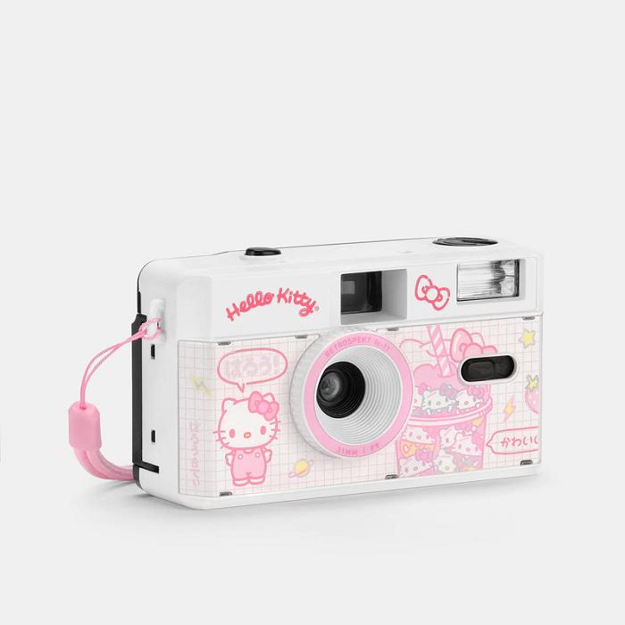 Hello Kitty Hello Kitty Strawberry Shake 35mm Camera Rosas | CL_HK59169