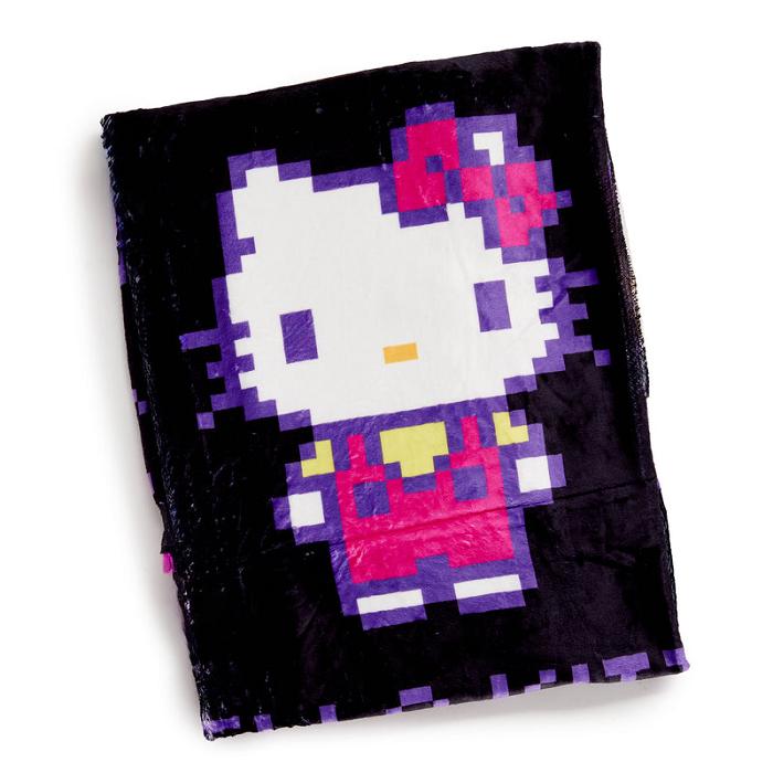 Hello Kitty Hello Kitty Throw Blanket (Retro Pixel Series) Negras | CL_HK72555