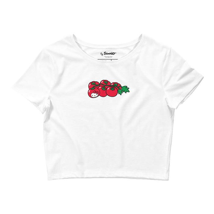 Hello Kitty Hello Kitty Tomato Cropped Tee Blancas | CL_HK38193