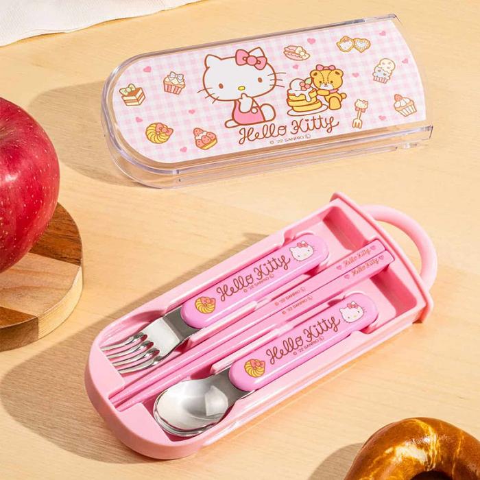 Hello Kitty Hello Kitty Utensil Set Trio Rosas | CL_HK26502