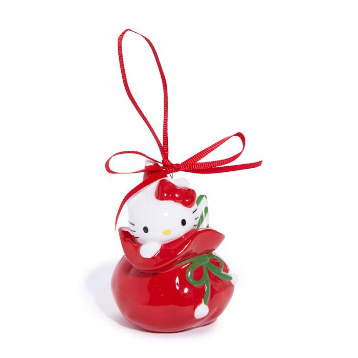 Hello Kitty Hello Kitty and Cinnamoroll 2-pc Holiday Ceramic Ornament Set (Red) Rojas Verde | CL_HK77680