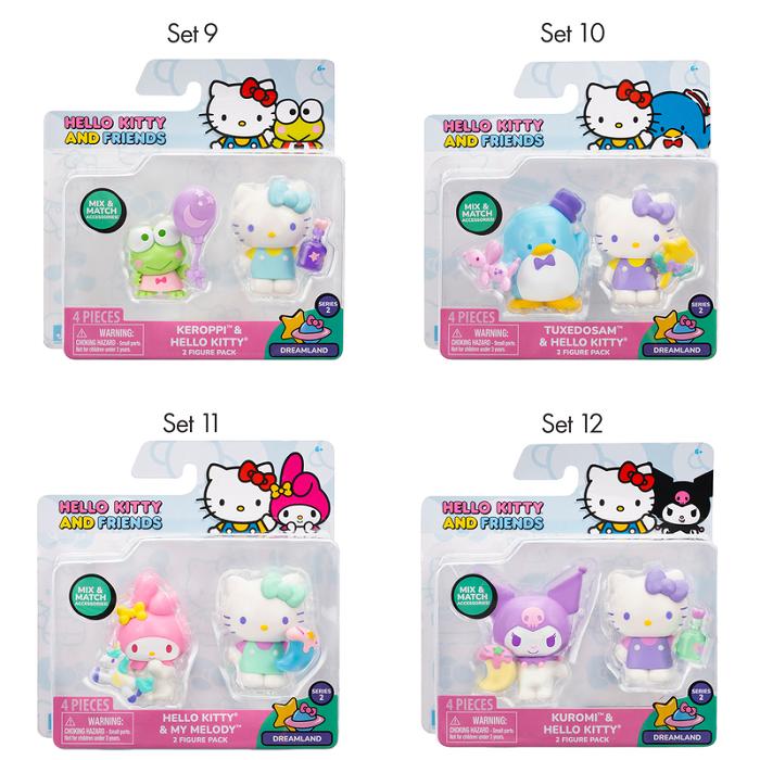 Hello Kitty Hello Kitty and Friends 2-pc Figure Pack (Series 2: Dreamland) Rosas | CL_HK52403