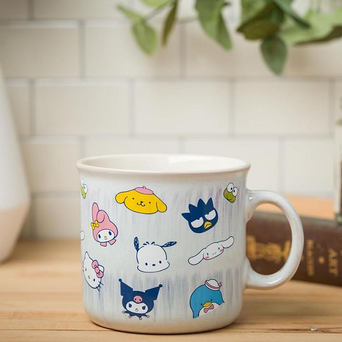 Hello Kitty Hello Kitty and Friends Ceramic Mug (Glaze Faces) Azules | CL_HK14608