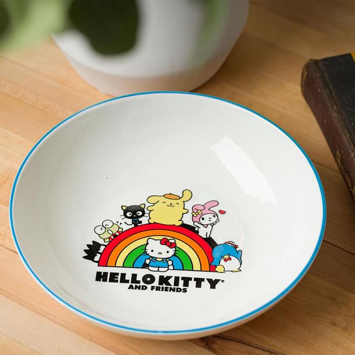 Hello Kitty Hello Kitty and Friends Ceramic Dinner Bowl (Rainbow Parade) Multicolor | CL_HK58032